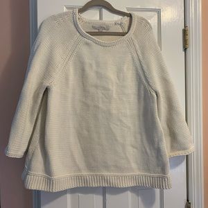 NWOT! Loft White Knit Sweater